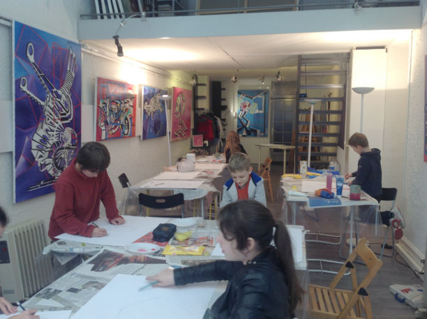 Atelier 61 • Cours de Peinture Enfant, Lyon - Cours de Dessin Enfant, Lyon