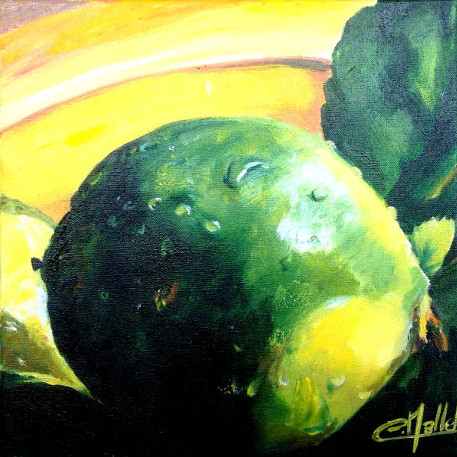 Cours de peinture Lyon, Cours adultes, Cours de dessin Lyon : Citron, Peinture  l'huile